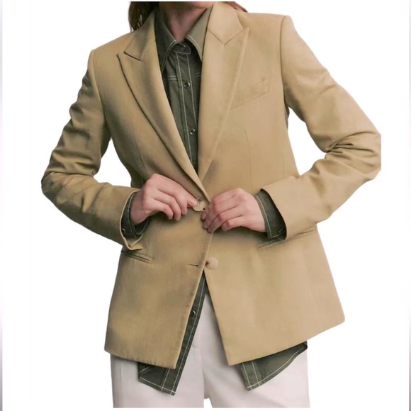 NEW TWP husband blazer in sage size XS - Picture 1 of 15